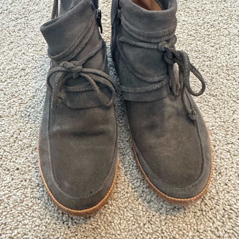 Women’s Ugg Gray Suede Ankle Boots